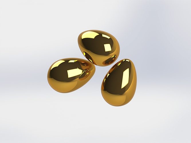 golden eggs 3d model sldprt sldasm slddrw